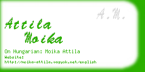 attila moika business card